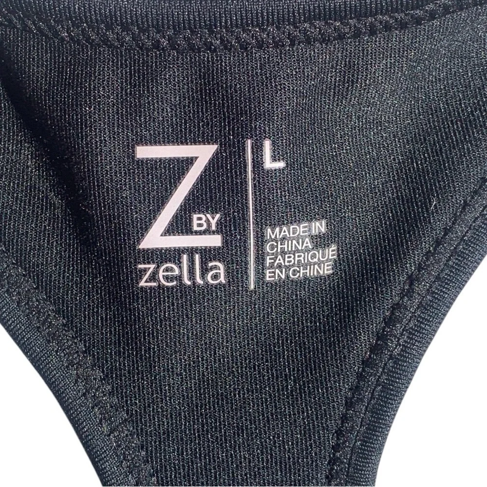 Z by Zella Black Mesh Panel Tank Top Size Large - Picture 8 of 10